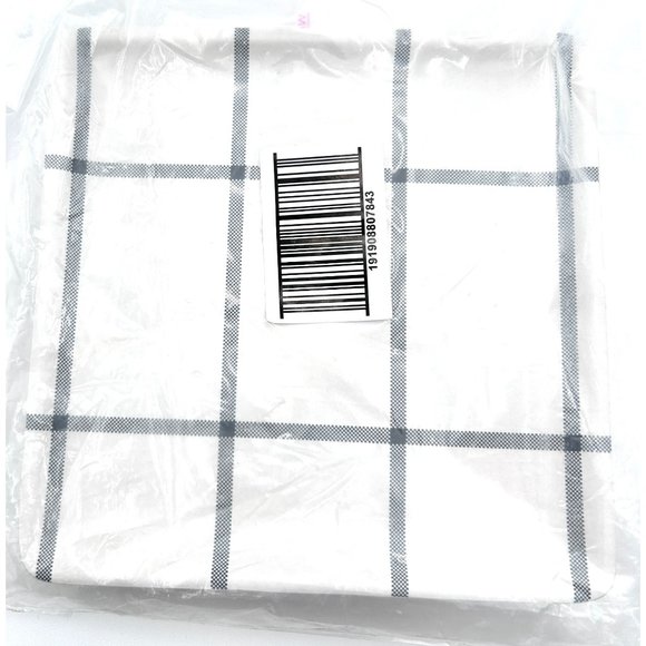 Hearth & Hand Magnolia Grid Pattern Bamboo-Melamine Appetizer Plate Set Gray - Picture 5 of 8